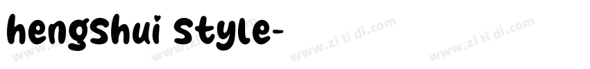 hengshui style字体转换